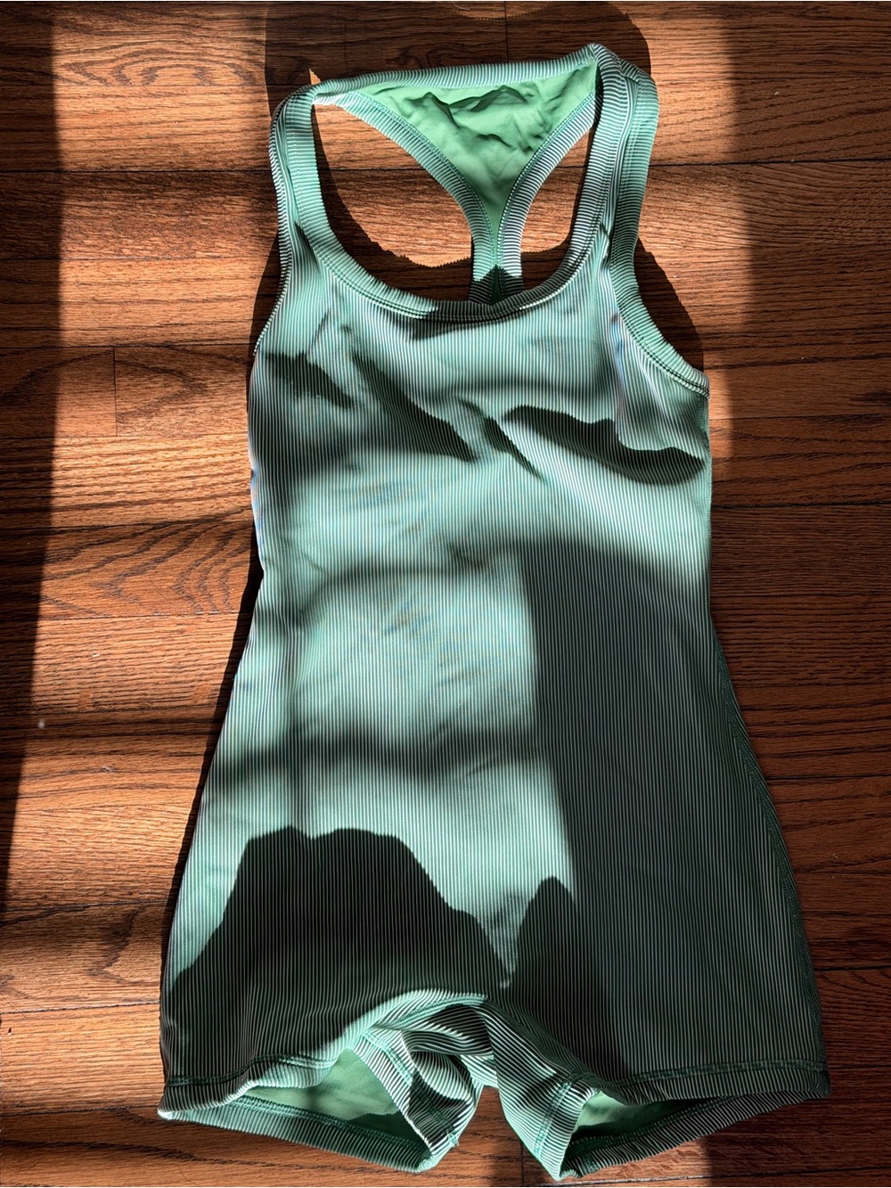 Zulu & Zephyr Women's Green Racerback One-Piece - Picture 2 of 9
